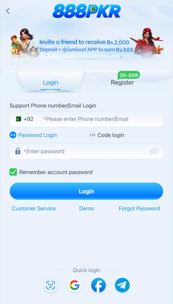 888PKR Login